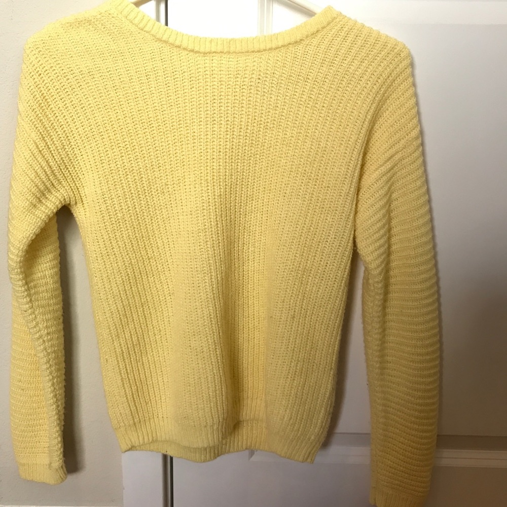 Yellow Forever 21 Girls knitted Sweater